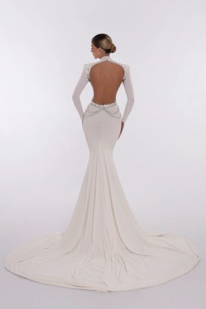Leah Evening Maxi Dress In White
