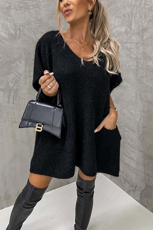 Windy City Pocketed Oversized Knit Sweater - Image 11