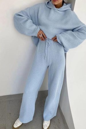 Women's new fashion sports hoodie set two sets