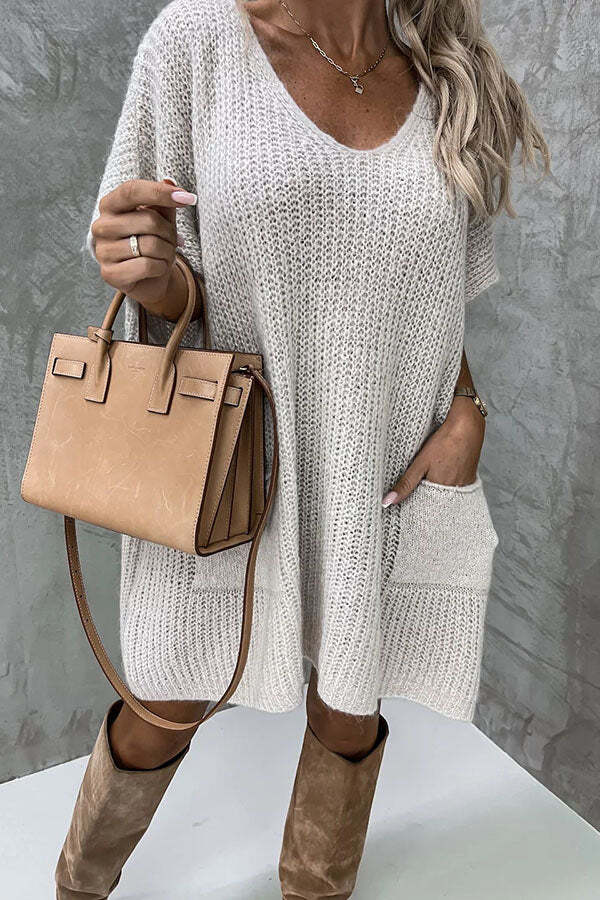 Windy City Pocketed Oversized Knit Sweater - Image 8
