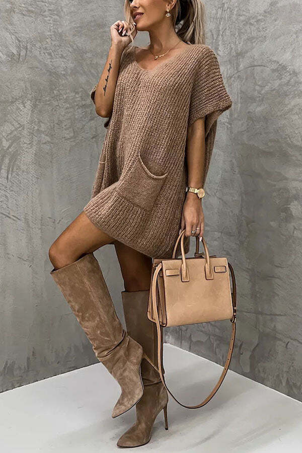 Windy City Pocketed Oversized Knit Sweater - Image 5